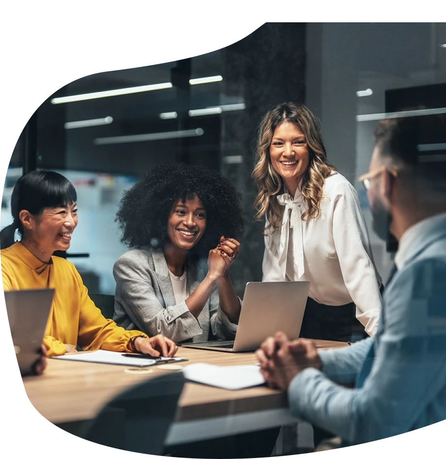 Spendstream team collaborating in an office